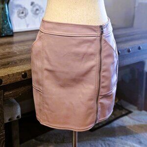 Faux Leather Mini Skirt